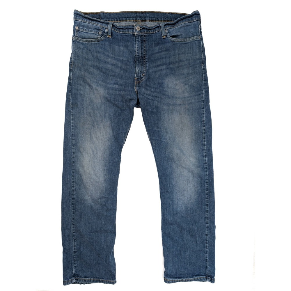 Levi's 513 Slim Fit Blue Wash‎ Denim Straight Leg Jeans Men's Size 38x30